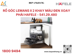 Phụ kiện tủ góc xoay trái Rổ góc Hafele LeMans II 450/600-750 mm 541.29.480